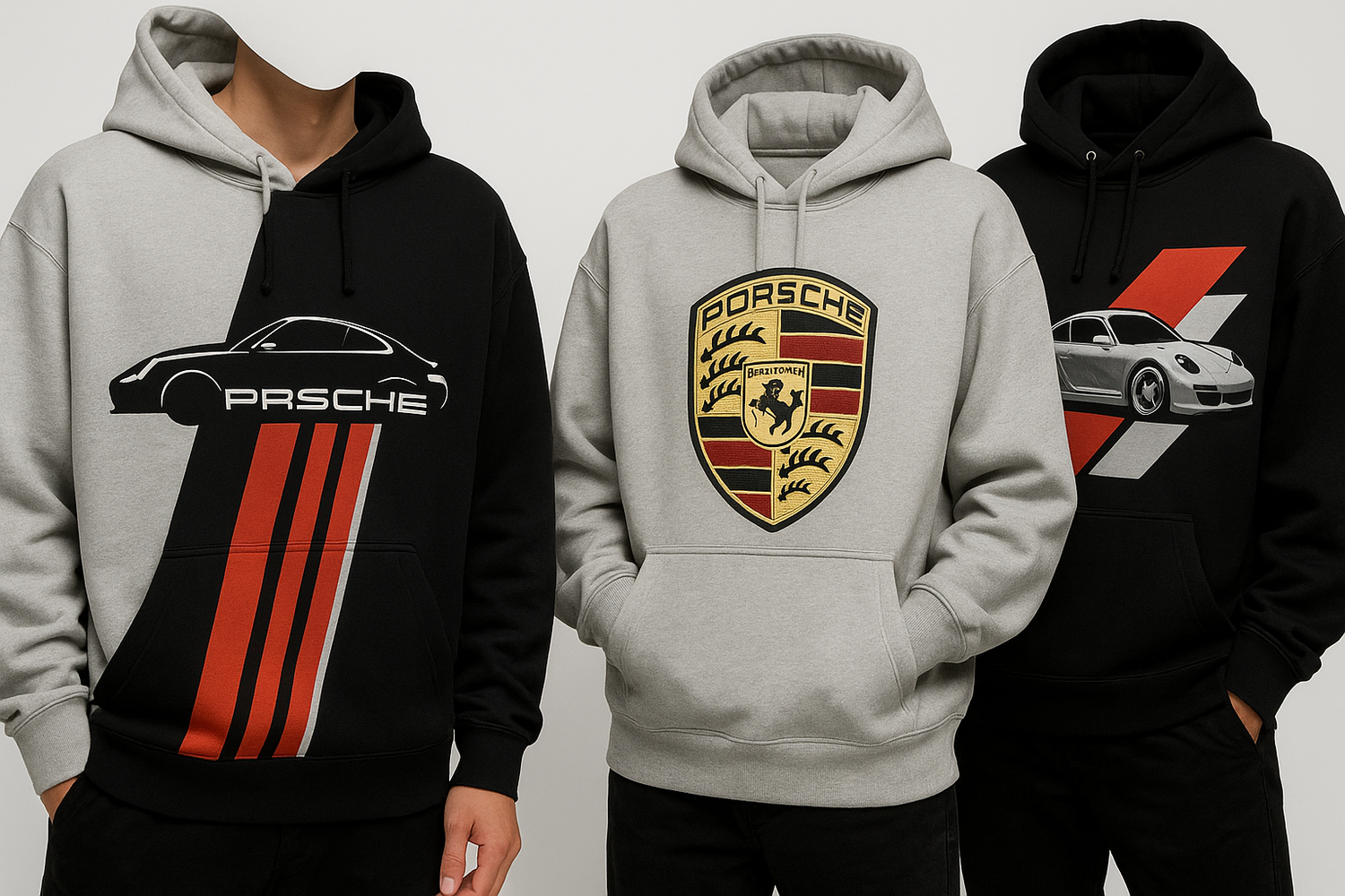 oversized hoodies that printed porsche design